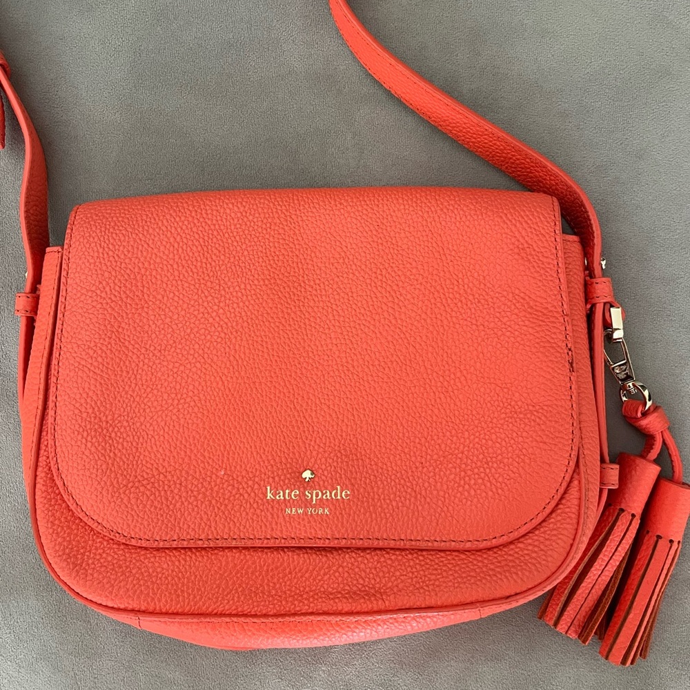 Kate Spade orange crossbody with dust bag